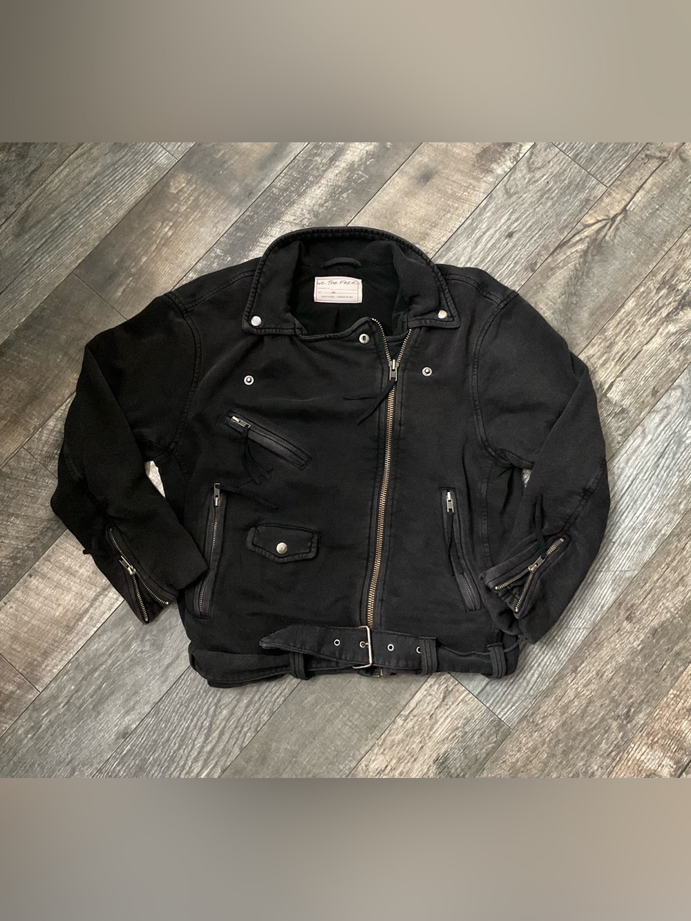Free People (We The Free) Rebel Knit Moto Jacket XS